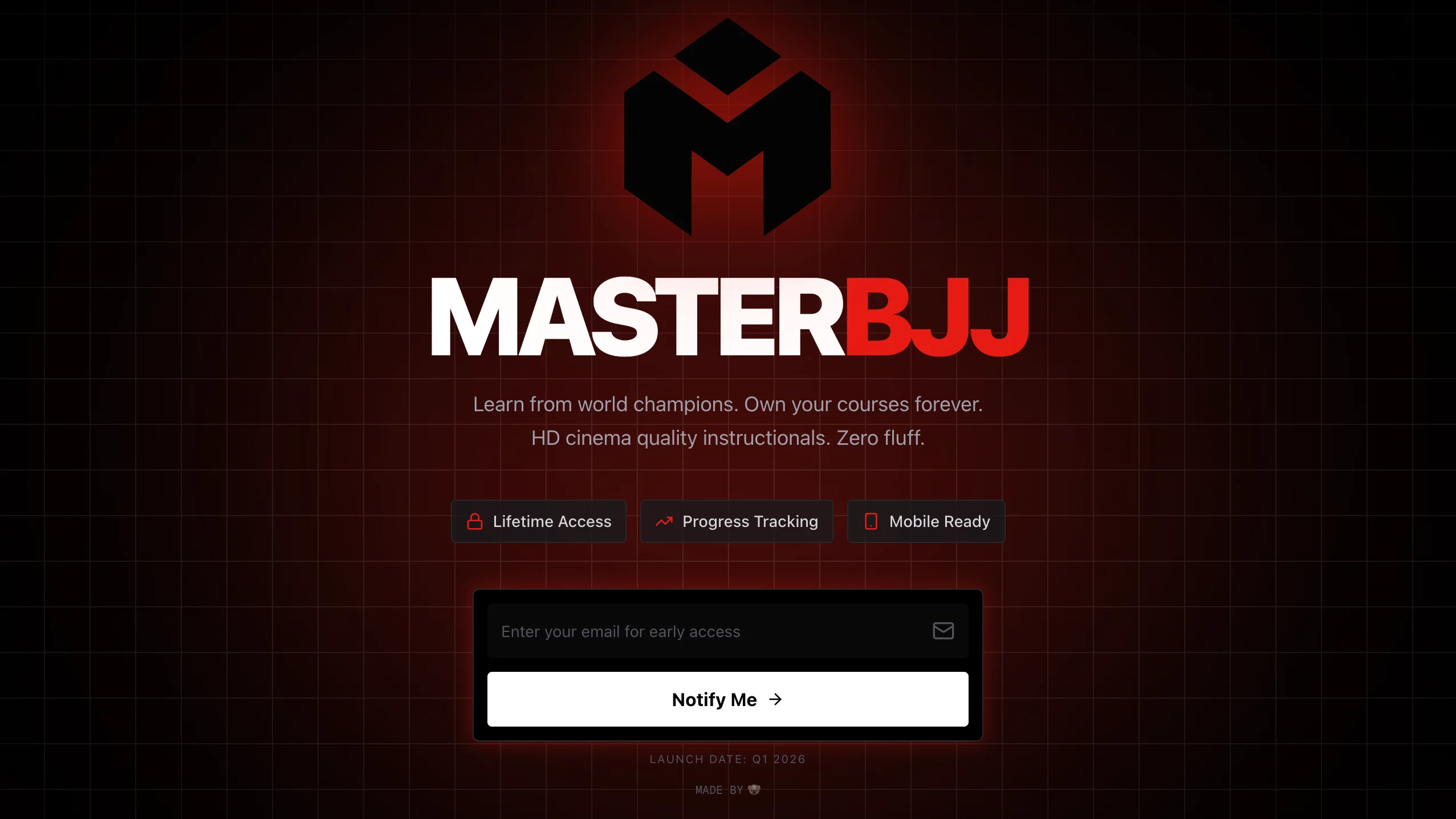 MasterBJJ - Elite Jiu-Jitsu Instructional Platform - Kevin Reyes Full-Stack E-Commerce Development Project